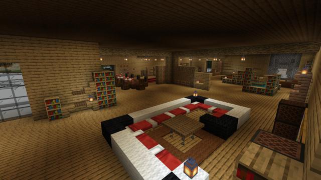 Screenshot of the Minecraft Bedrock Marketplace product Millionaire Mountain House created by Pixelusion.