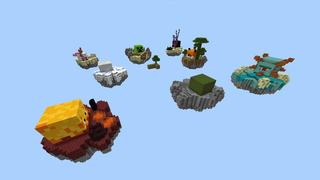 Screenshot of the Minecraft Bedrock Marketplace product Mob Heads Skyblock created by Pixelusion.