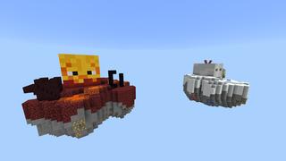 Screenshot of the Minecraft Bedrock Marketplace product Mob Heads Skyblock created by Pixelusion.
