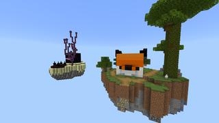 Screenshot of the Minecraft Bedrock Marketplace product Mob Heads Skyblock created by Pixelusion.