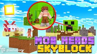 Thumbnail of the Minecraft Bedrock Marketplace product Mob Heads Skyblock created by Pixelusion.