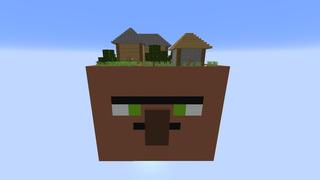 Screenshot of the Minecraft Bedrock Marketplace product Mob Skulls Skyblock created by Pixelusion.