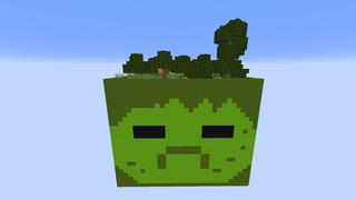 Screenshot of the Minecraft Bedrock Marketplace product Mob Skulls Skyblock created by Pixelusion.