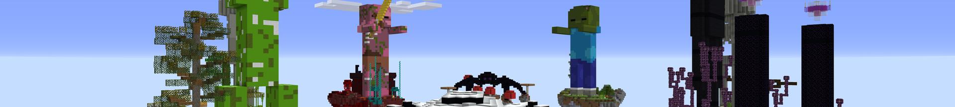 Panorama of the Minecraft Bedrock Marketplace product Mob Skyblock created by Pixelusion.