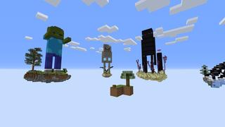 Screenshot of the Minecraft Bedrock Marketplace product Mob Skyblock created by Pixelusion.