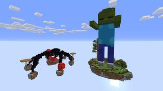 Screenshot of the Minecraft Bedrock Marketplace product Mob Skyblock created by Pixelusion.