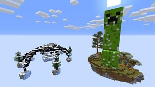 Screenshot of the Minecraft Bedrock Marketplace product Mob Skyblock created by Pixelusion.