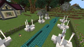 Screenshot of the Minecraft Bedrock Marketplace product Mob Staffs created by Pixelusion.