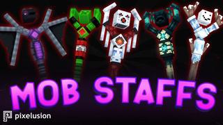 Thumbnail of the Minecraft Bedrock Marketplace product Mob Staffs created by Pixelusion.