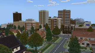 Screenshot of the Minecraft Bedrock Marketplace product Modern City Living created by Pixelusion.