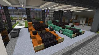 Screenshot of the Minecraft Bedrock Marketplace product Modern Mansion created by Pixelusion.