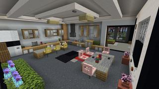 Screenshot of the Minecraft Bedrock Marketplace product Modern Mansion created by Pixelusion.