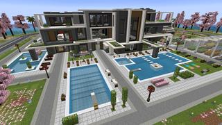 Screenshot of the Minecraft Bedrock Marketplace product Modern Mansion created by Pixelusion.