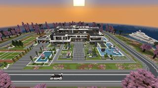 Screenshot of the Minecraft Bedrock Marketplace product Modern Mansion created by Pixelusion.