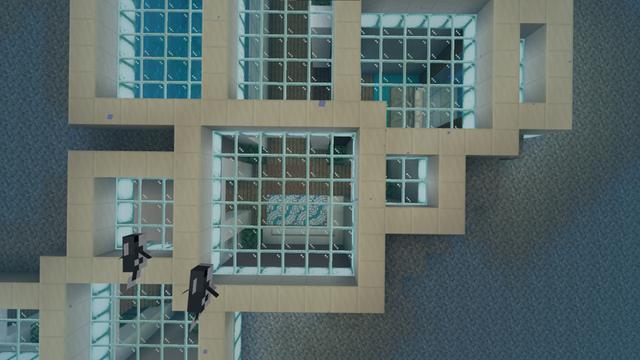 Screenshot of the Minecraft Bedrock Marketplace product Modern Underwater Base created by Pixelusion.