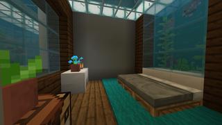 Screenshot of the Minecraft Bedrock Marketplace product Modern Underwater Base created by Pixelusion.