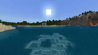 Screenshot of the Minecraft Bedrock Marketplace product Modern Underwater Base created by Pixelusion.