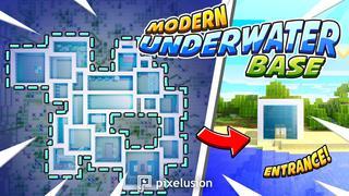 Thumbnail of the Minecraft Bedrock Marketplace product Modern Underwater Base created by Pixelusion.