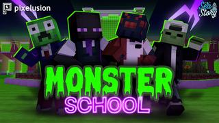 Thumbnail of the Minecraft Bedrock Marketplace product Monster School created by Pixelusion.