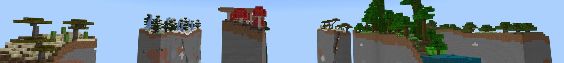 Panorama of the Minecraft Bedrock Marketplace product Multi Chunks Skyblock created by Pixelusion.