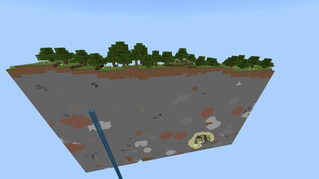 Screenshot of the Minecraft Bedrock Marketplace product Multi Chunks Skyblock created by Pixelusion.