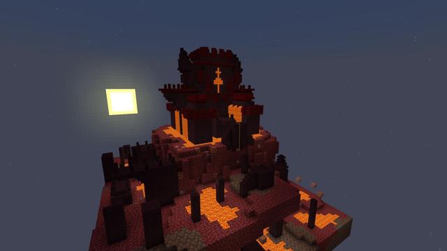 Screenshot of the Minecraft Bedrock Marketplace product Nether Parkour created by Pixelusion.