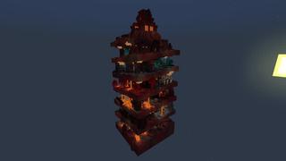 Screenshot of the Minecraft Bedrock Marketplace product Nether Parkour created by Pixelusion.