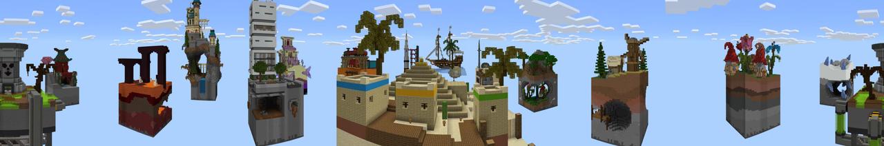 Panorama of the Minecraft Bedrock Marketplace product New Worlds Chunks created by Pixelusion.