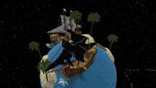Screenshot of the Minecraft Bedrock Marketplace product New Worlds Skyblock created by Pixelusion.