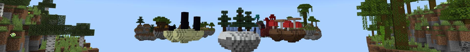 Panorama of the Minecraft Bedrock Marketplace product No Chest Skyblock created by Pixelusion.