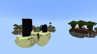Screenshot of the Minecraft Bedrock Marketplace product No Chest Skyblock created by Pixelusion.