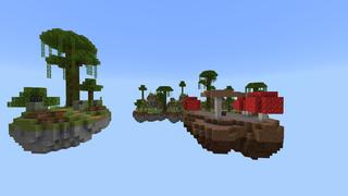Screenshot of the Minecraft Bedrock Marketplace product No Chest Skyblock created by Pixelusion.