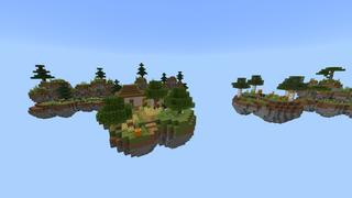 Screenshot of the Minecraft Bedrock Marketplace product No Chest Skyblock created by Pixelusion.