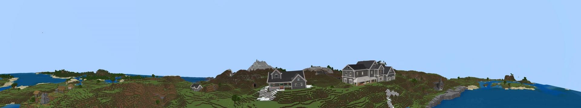 Panorama of the Minecraft Bedrock Marketplace product Noob VS Pro VS God: American created by Pixelusion.