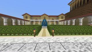 Screenshot of the Minecraft Bedrock Marketplace product Noob VS Pro VS God Roman House created by Pixelusion.