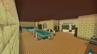 Screenshot of the Minecraft Bedrock Marketplace product Noob VS Pro VS God Roman House created by Pixelusion.