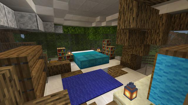 Screenshot of the Minecraft Bedrock Marketplace product NOOB VS PRO VS GOD TREEHOUSE created by Pixelusion.