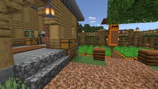 Screenshot of the Minecraft Bedrock Marketplace product NoobVsProVsHacker: Futuristic created by Pixelusion.