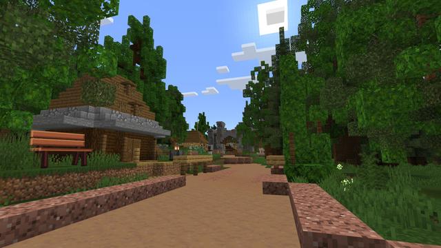 Screenshot of the Minecraft Bedrock Marketplace product Oakvale created by Pixelusion.