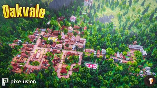 Thumbnail of the Minecraft Bedrock Marketplace product Oakvale created by Pixelusion.