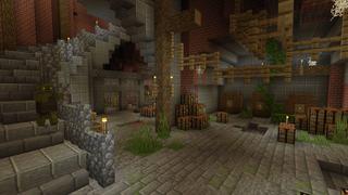 Screenshot of the Minecraft Bedrock Marketplace product Ogres Castle created by Pixelusion.