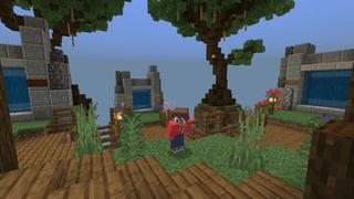 Screenshot of the Minecraft Bedrock Marketplace product One Block Challenge created by Pixelusion.