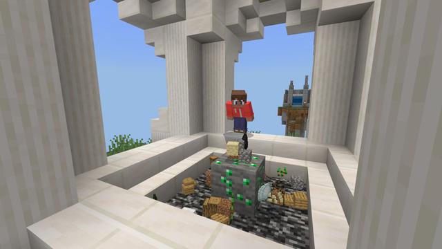Screenshot of the Minecraft Bedrock Marketplace product One Block Challenge created by Pixelusion.