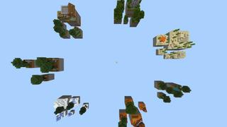 Screenshot of the Minecraft Bedrock Marketplace product One Block Lucky Block created by Pixelusion.