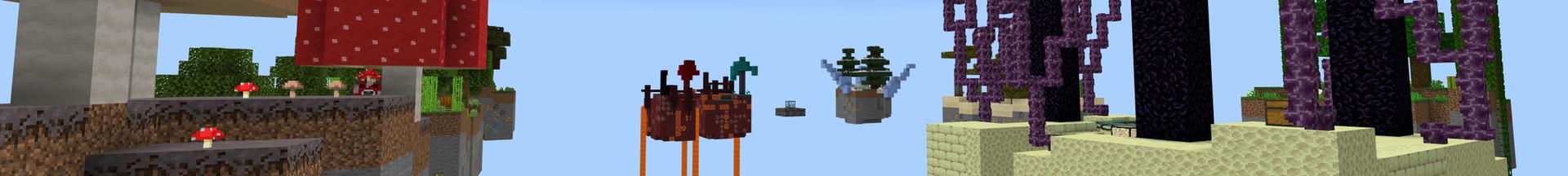 Panorama of the Minecraft Bedrock Marketplace product One Block Skyblock! created by Pixelusion.