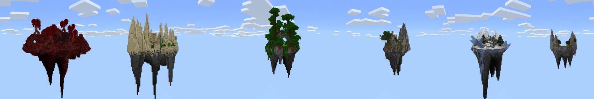 Panorama of the Minecraft Bedrock Marketplace product One Block Skyblock created by Pixelusion.
