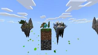 Screenshot of the Minecraft Bedrock Marketplace product One Block Skyblock created by Pixelusion.