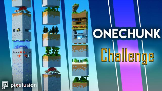 Thumbnail of the Minecraft Bedrock Marketplace product One Chunk Challenge created by Pixelusion.