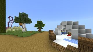 Screenshot of the Minecraft Bedrock Marketplace product One Island Skyblock created by Pixelusion.