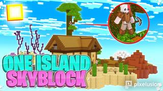 Thumbnail of the Minecraft Bedrock Marketplace product One Island Skyblock created by Pixelusion.